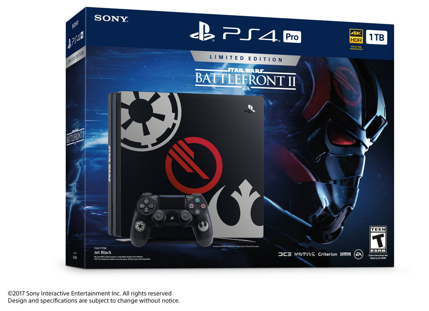 debuts mirror-finish Star Wars Battlefront PS4 Pro console bundle, more