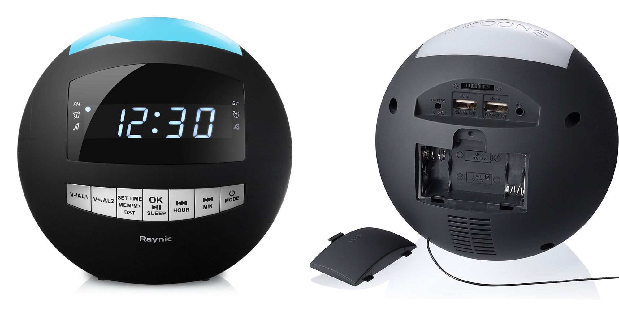 Wake up on time & listen to your tunes with this Bluetooth alarm clock