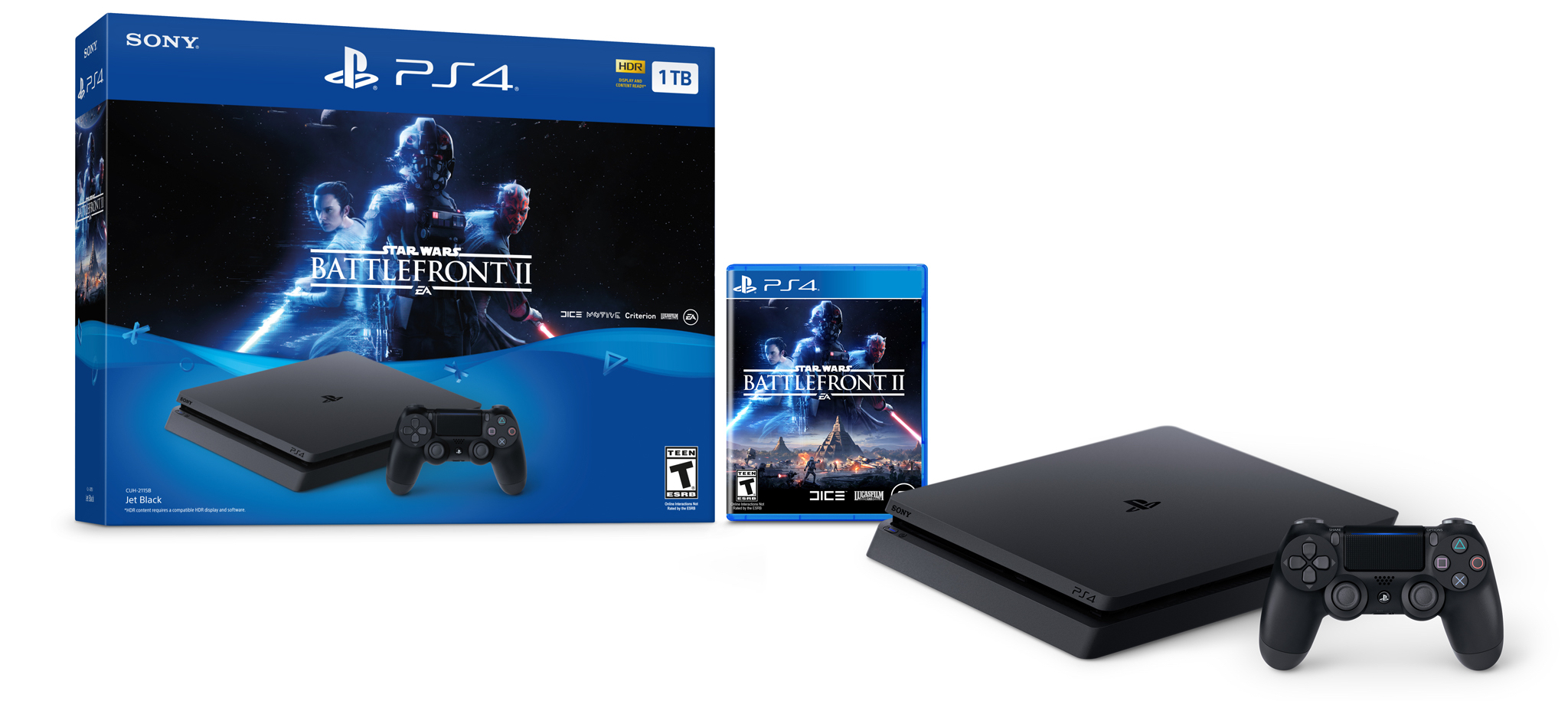Console Sony Playstation 4 Pro Star Wars BattleFront 2 Special Edition -  Passaros Games