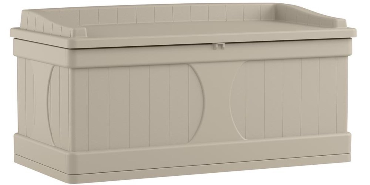 Get more winter storage with the Suncast 99 Gallon Deck Box for $48