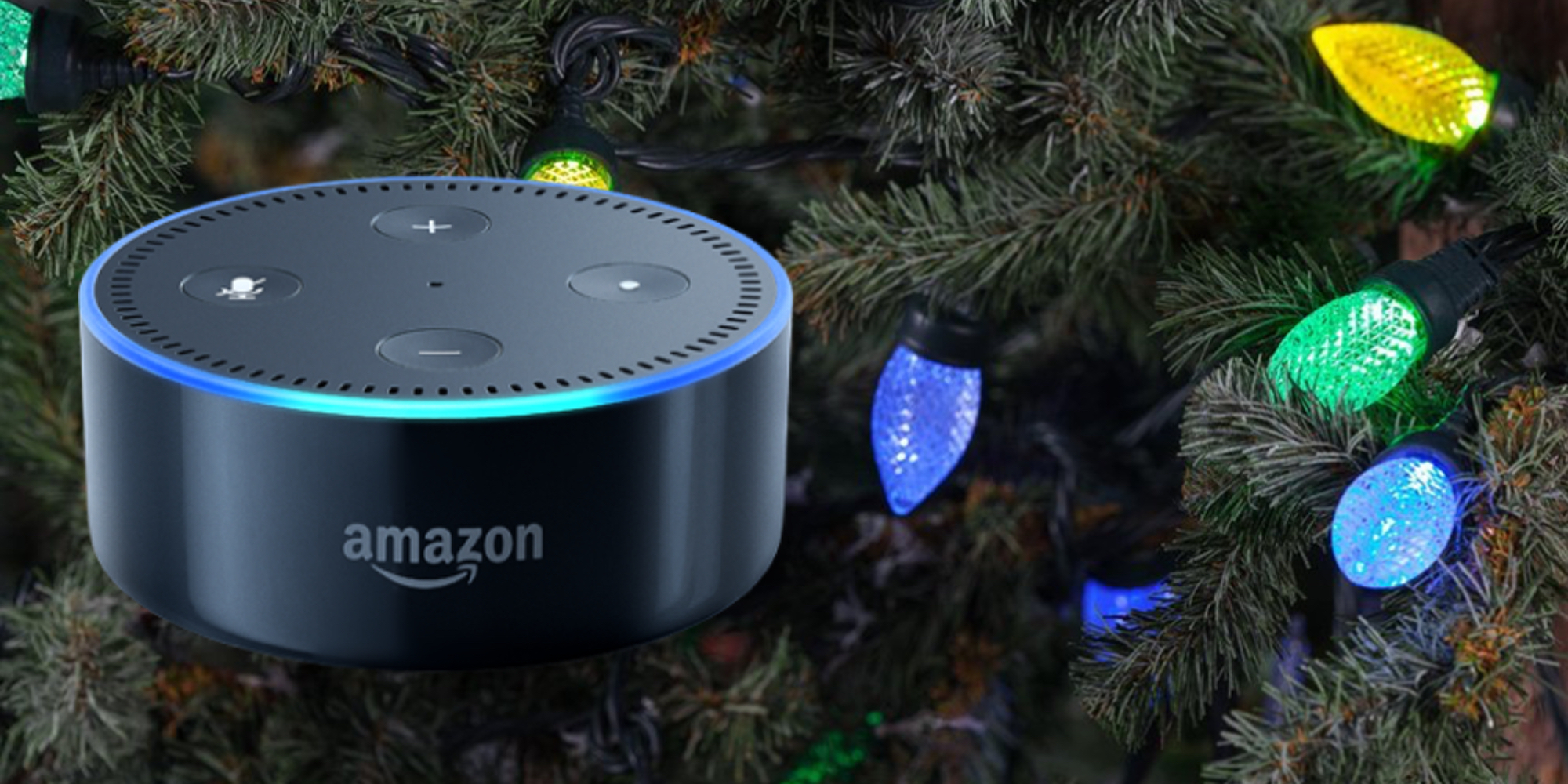 Get in the holiday spirit w/ this 50 Echo Dot + Alexacontrolled