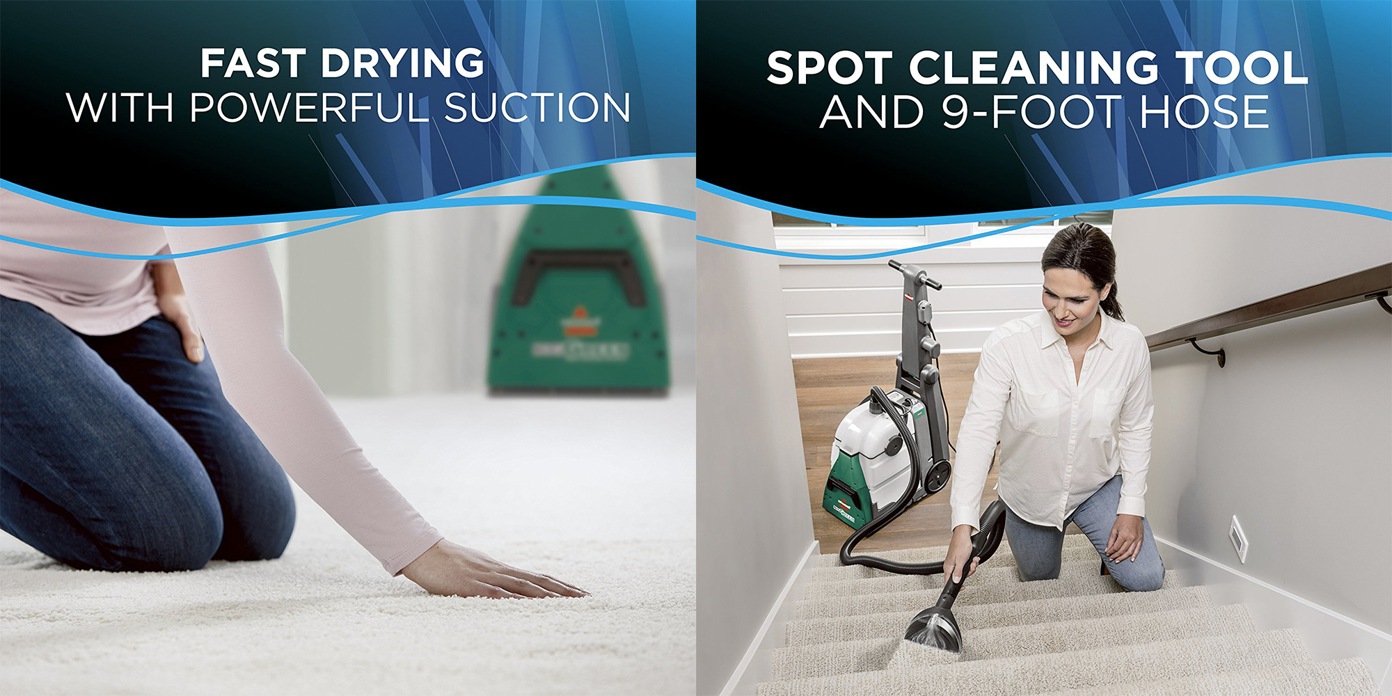 Clean those carpets before the holidays w/ the Bissel Big Green for