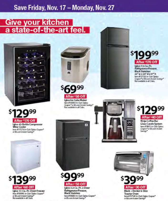 BJ's Black Friday 2017 Ad Samsung 65" 4K HDTV 850, DJI Spark 400