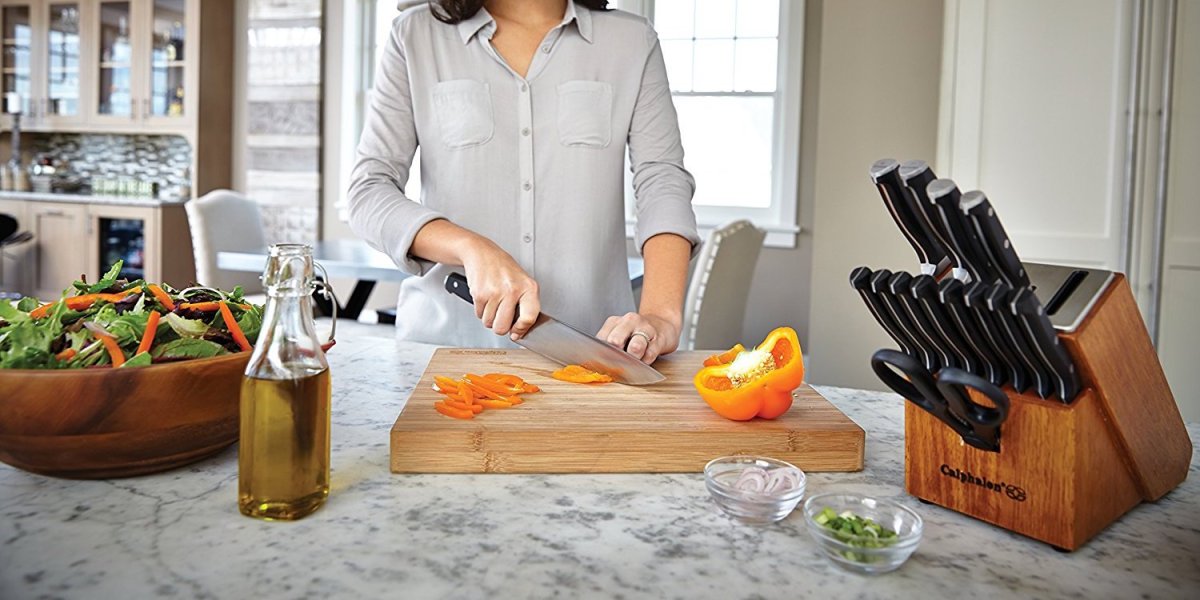  Calphalon Kitchen Knife Set with Self-Sharpening Block