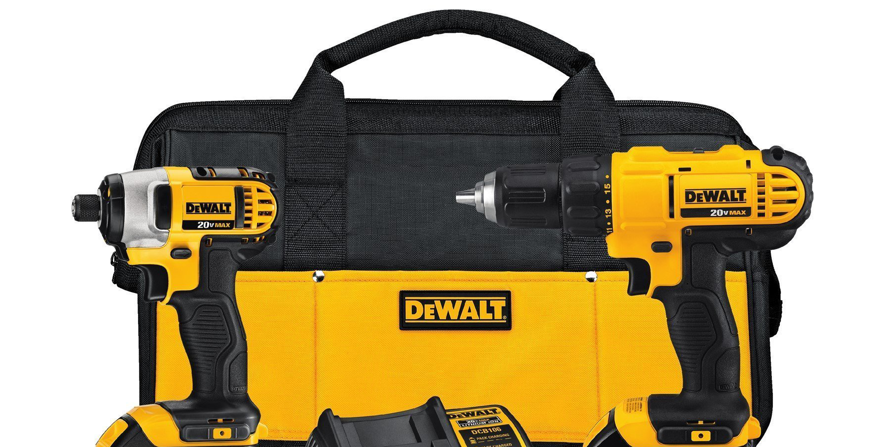 DEWALT Cordless Drill/Driver Combo Kit + Area Light hits Amazon low at