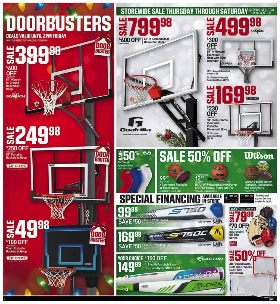 Sporting Goods Black Friday 2017 ad 