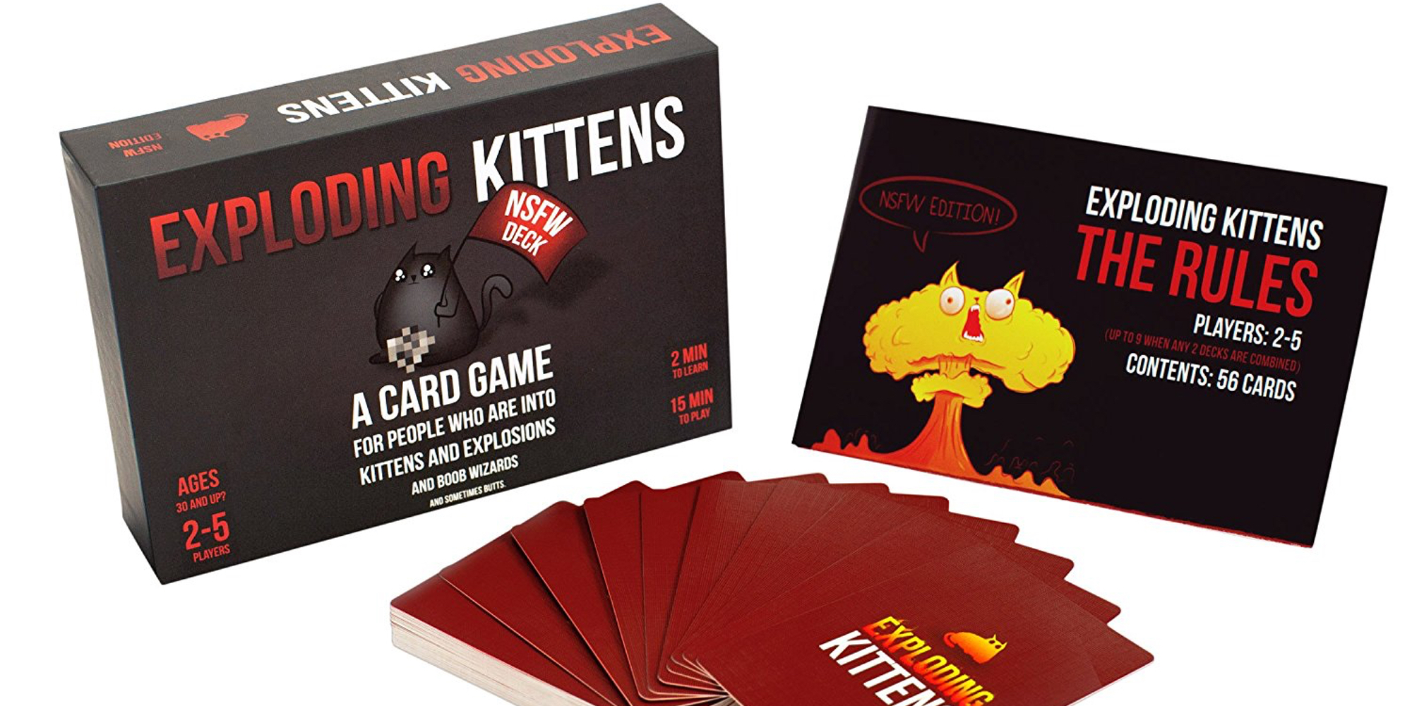 Exploding Kittens NSFW Adult Edition Card Game 2015 Complete for sale online 