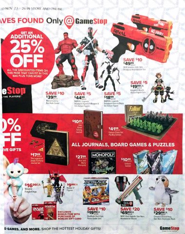 Gamestop Black Friday 2017 Ad Ps4 Pro Xbox One Games From - gamestop robux gift cards