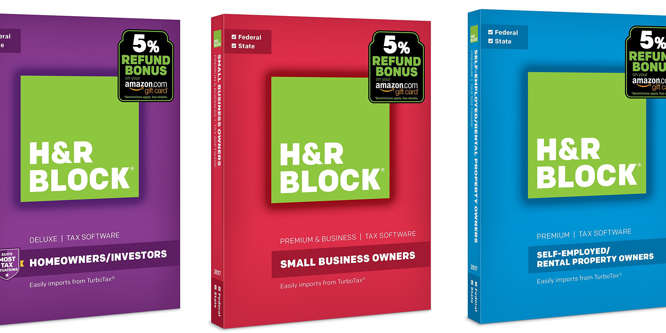 Amazon offers 50 off H&R Block Tax Software for Mac/PC Deluxe + State