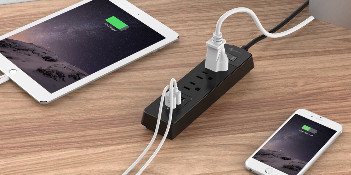 Smartphone Accessories: iClever Smart Power Strip w/ 3 USB ...
