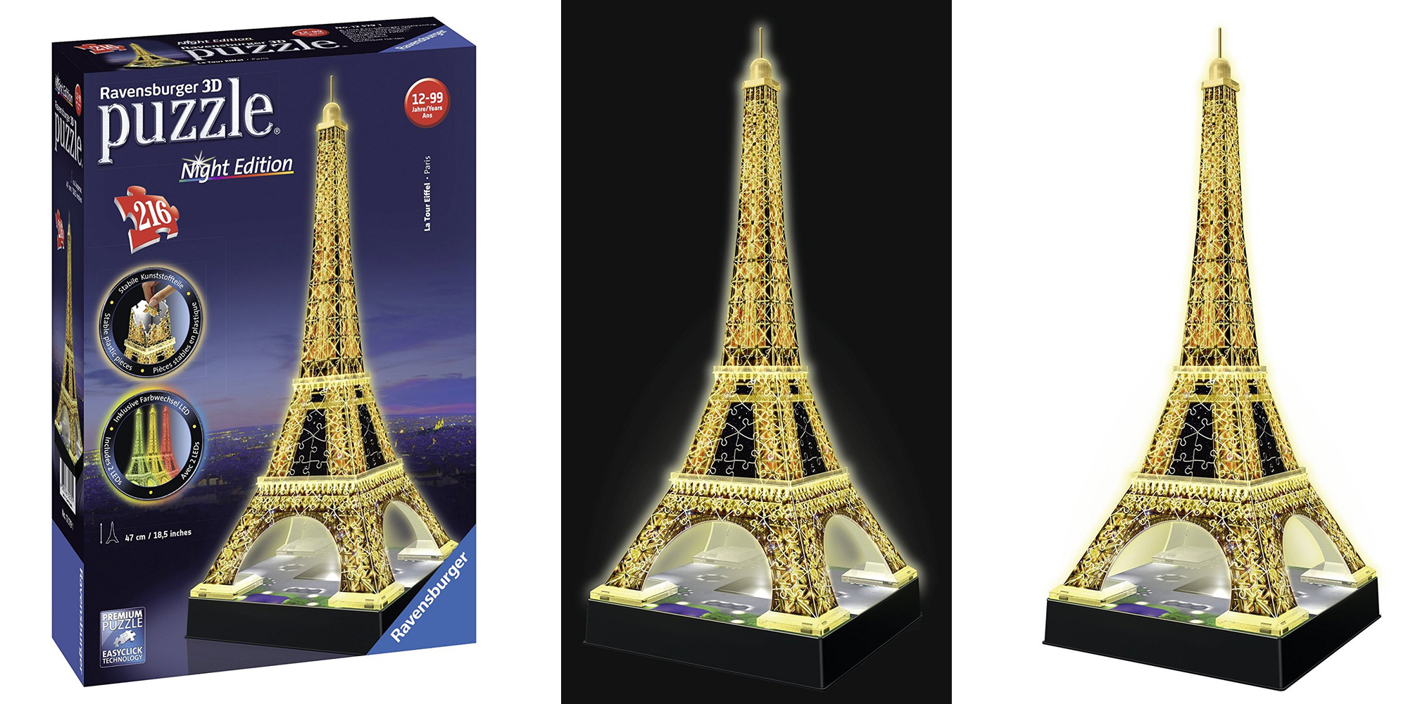 Ravensburger 3d Puzzle La Tour Eiffel Paris 216 Pieces
