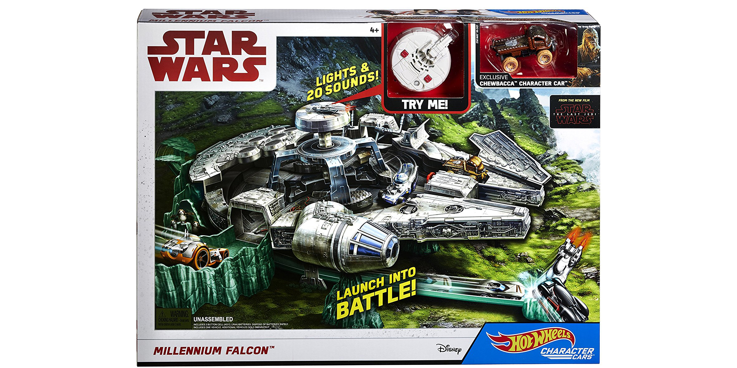 hot wheels star wars millennium falcon playset