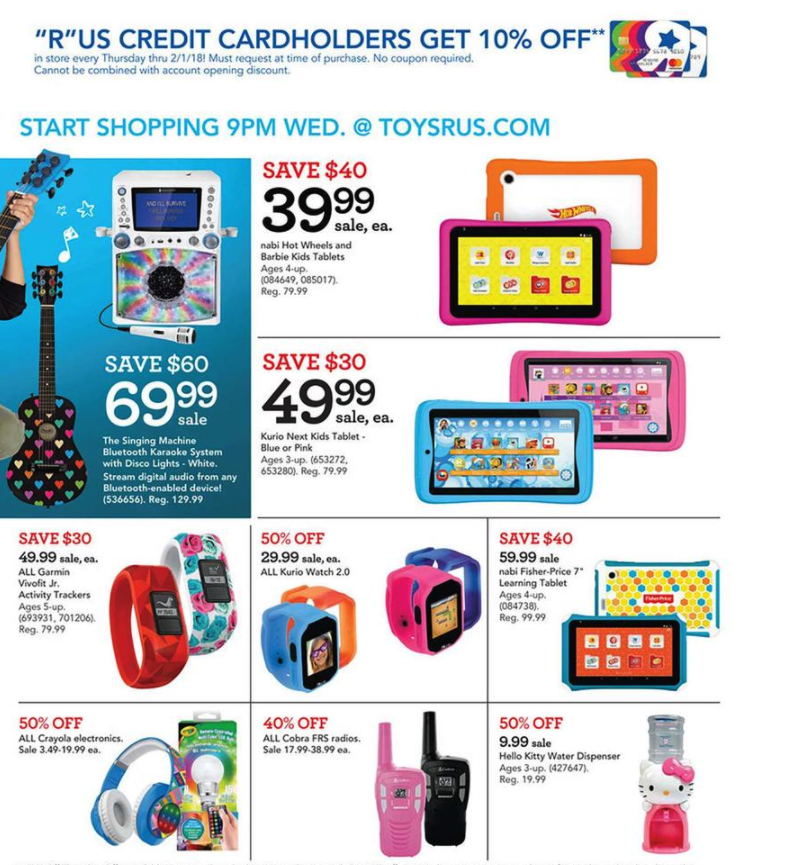 Toys R Us Black Friday 2017 ad PS4/Xbox, LEGO, Nerf, Fisher Price, more