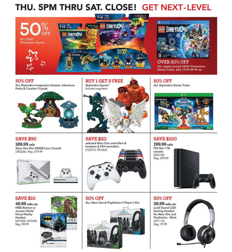 Toys R Us Black Friday 2017 ad PS4/Xbox, LEGO, Nerf, Fisher Price, more