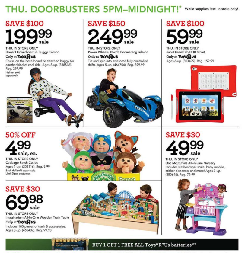 Toys R Us Black Friday 2017 ad PS4/Xbox, LEGO, Nerf, Fisher Price, more