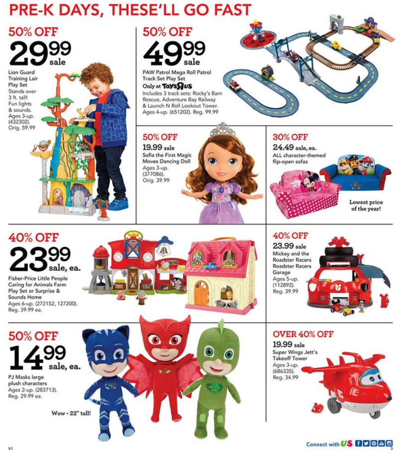 Toys R Us Black Friday 2017 ad PS4/Xbox, LEGO, Nerf, Fisher Price, more
