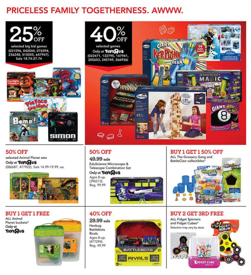 Toys R Us Black Friday 2017 ad PS4/Xbox, LEGO, Nerf, Fisher Price, more