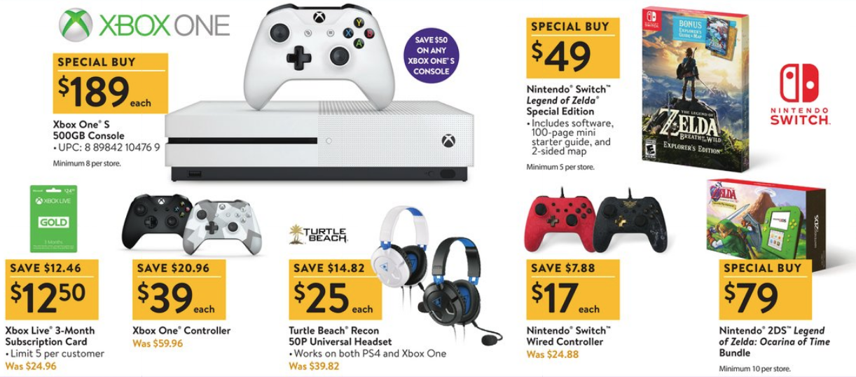 Walmart Black Friday 2017 Ad: 9.7-inch IPad $249, Roku, Xbox One/PS4 ...