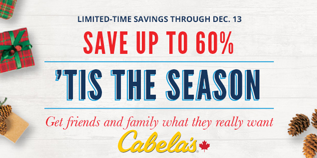 Cabela's Christmas Sale takes up to 60 off apparel, jackets, boots