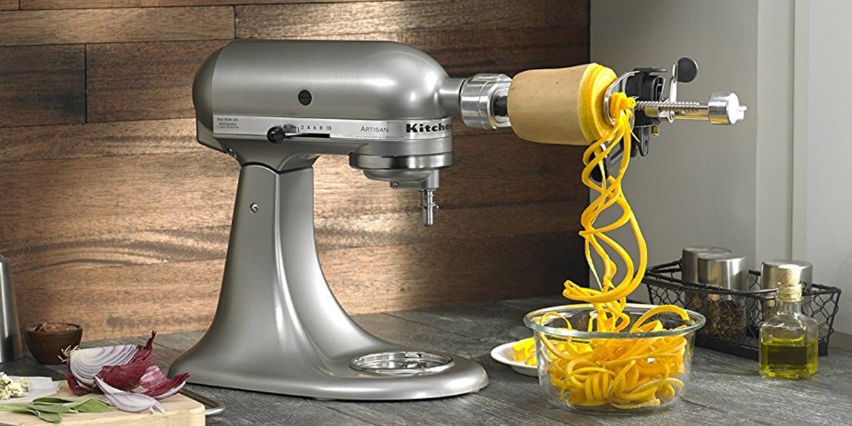 5 Blade Spiralizer with Peel, Core and Slice KSM1APC