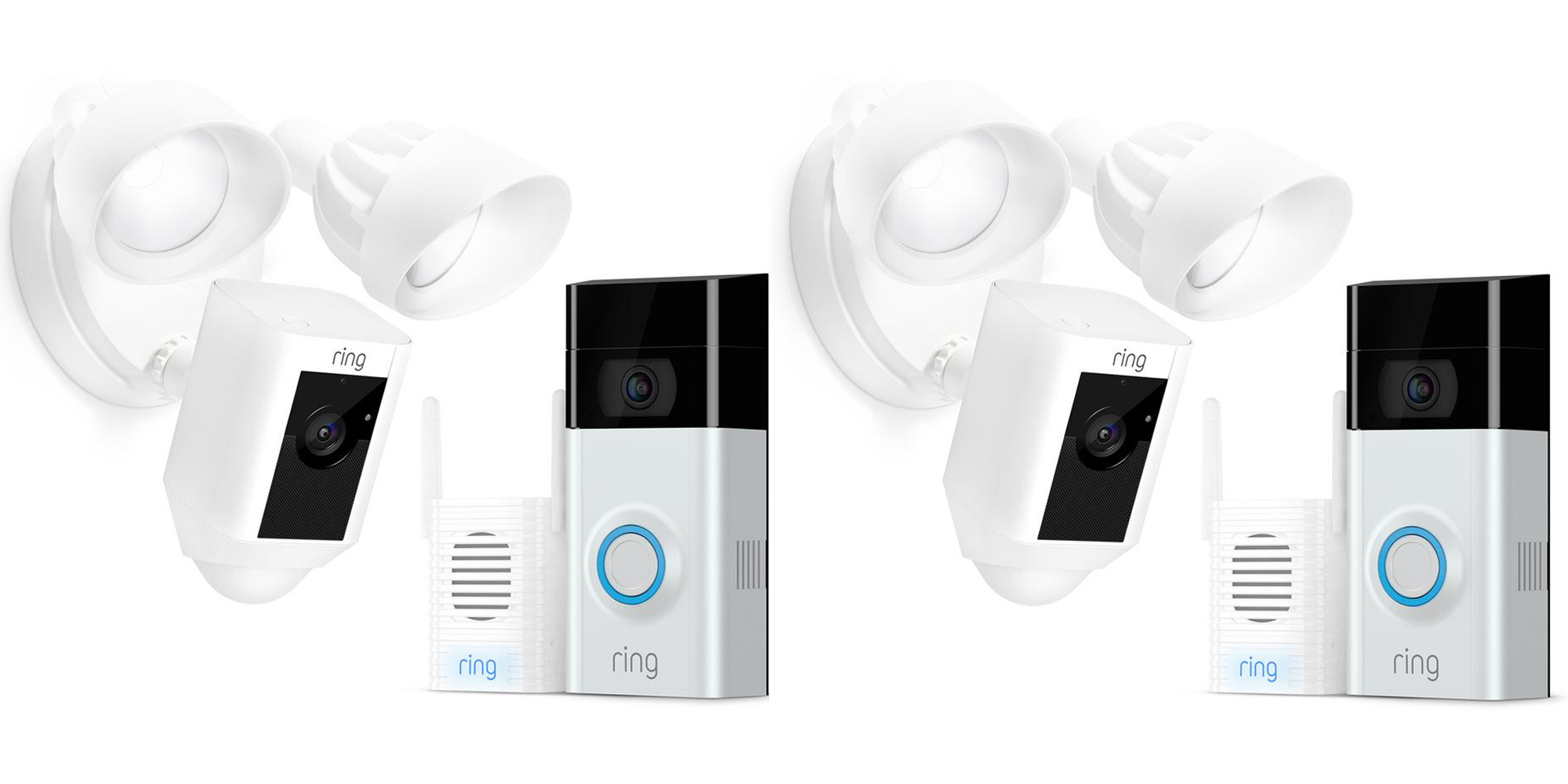 Ring's Video Doorbell 2, Floodlight Cam, & Chime Pro bundle drops to
