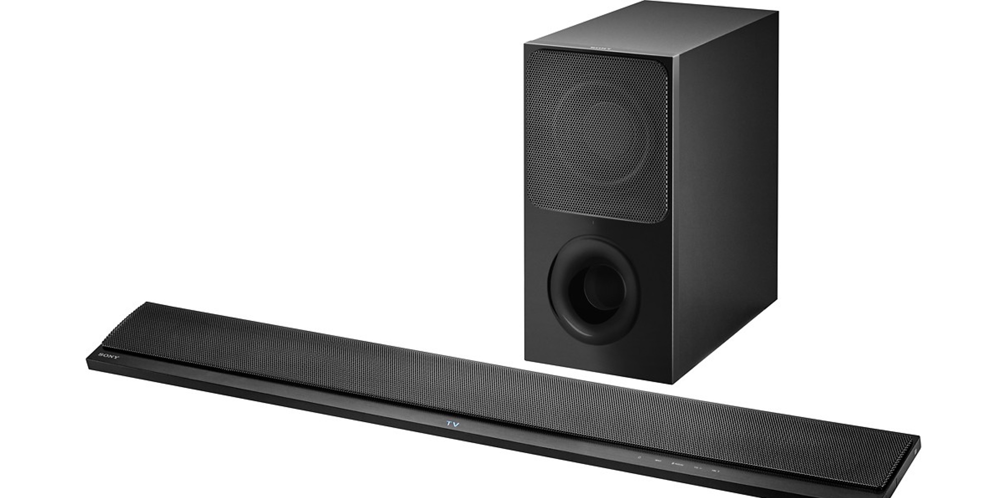 Sony's 2.1ch. Soundbar has a wireless subwoofer for 120 shipped