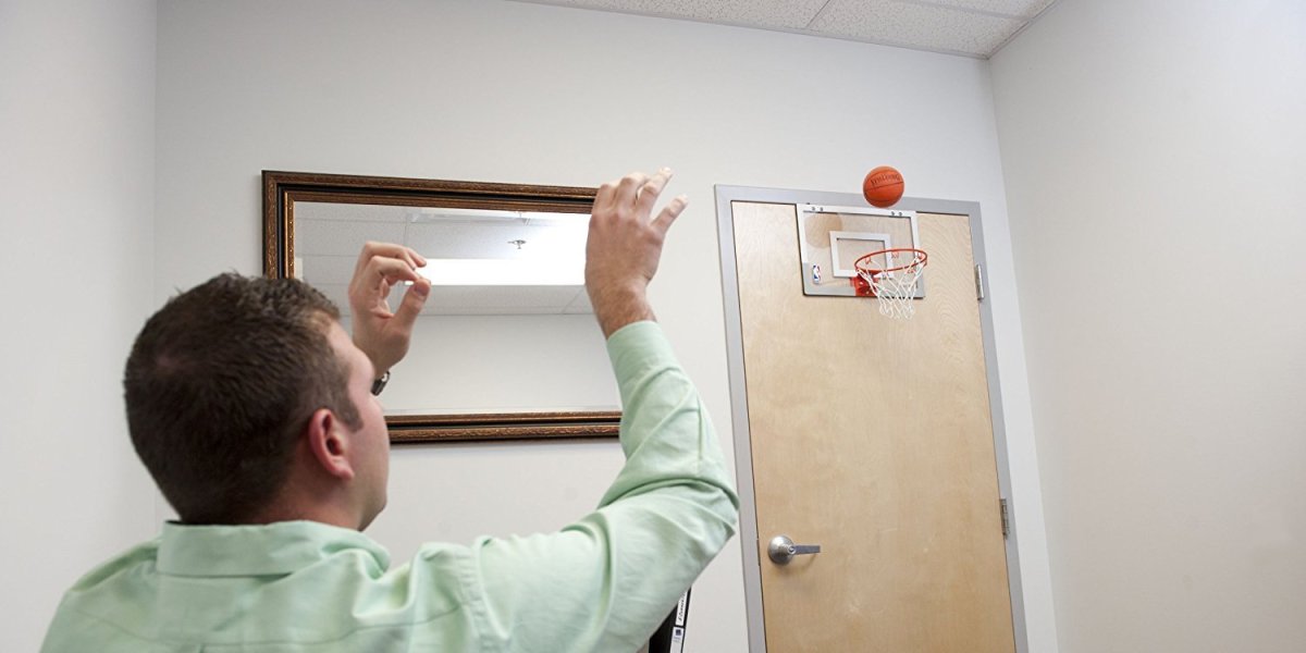 Spalding Slam Jam Mini Over-The-Door Basketball Hoop