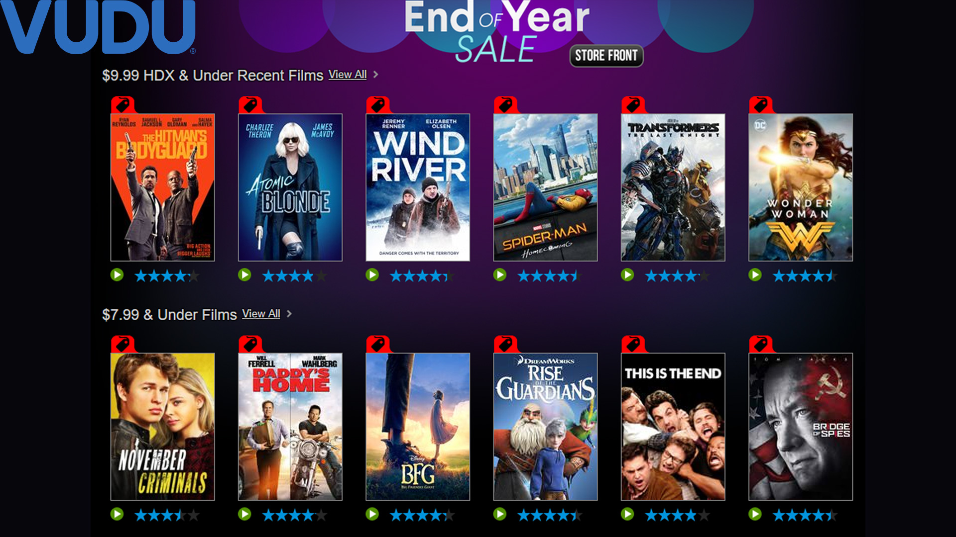 VUDU's End of the Year sale has Wonder Woman, Insurgent, more on sale from 5 9to5Toys