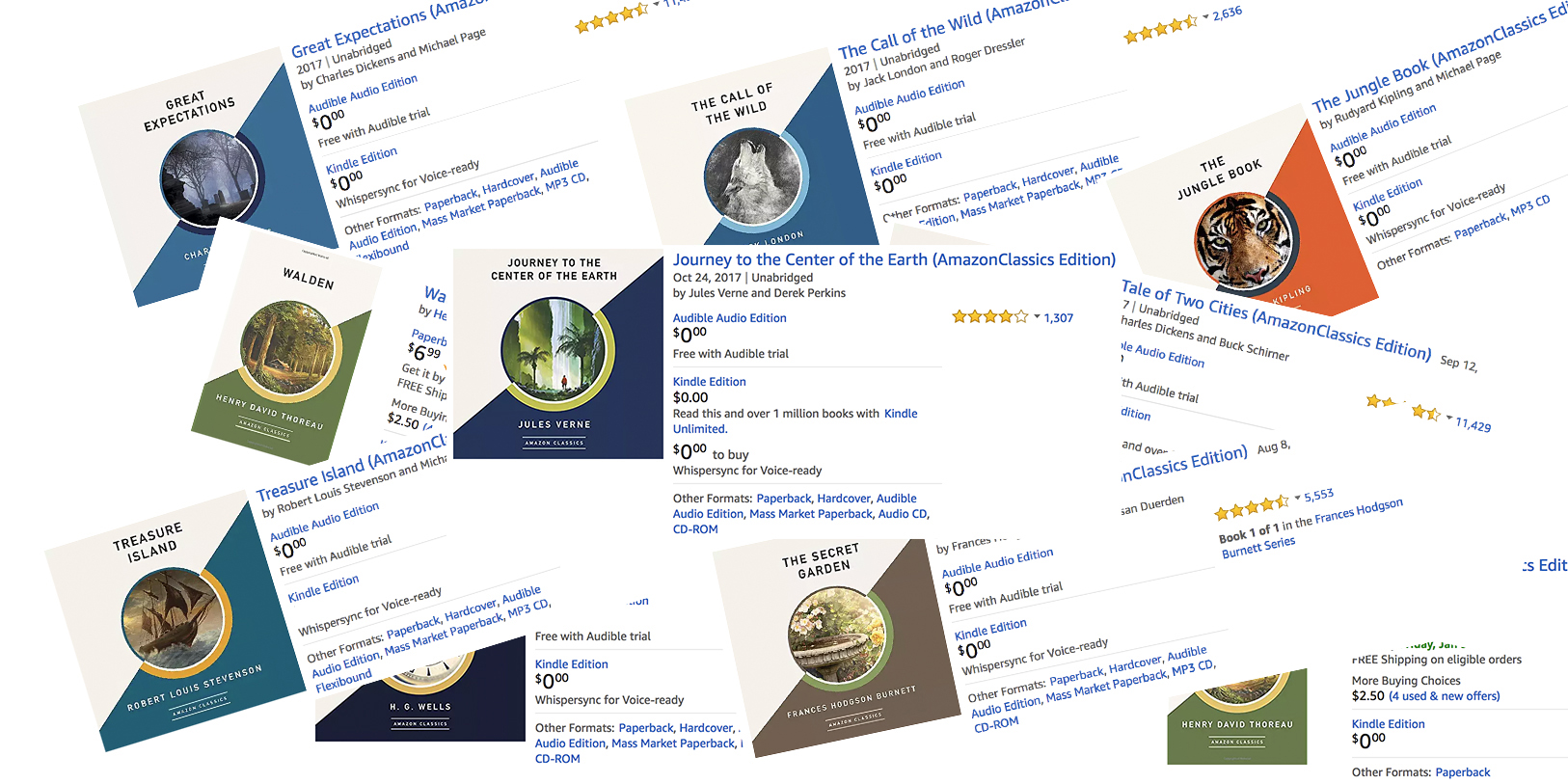 Load up your Kindle with these free AmazonClassics titles