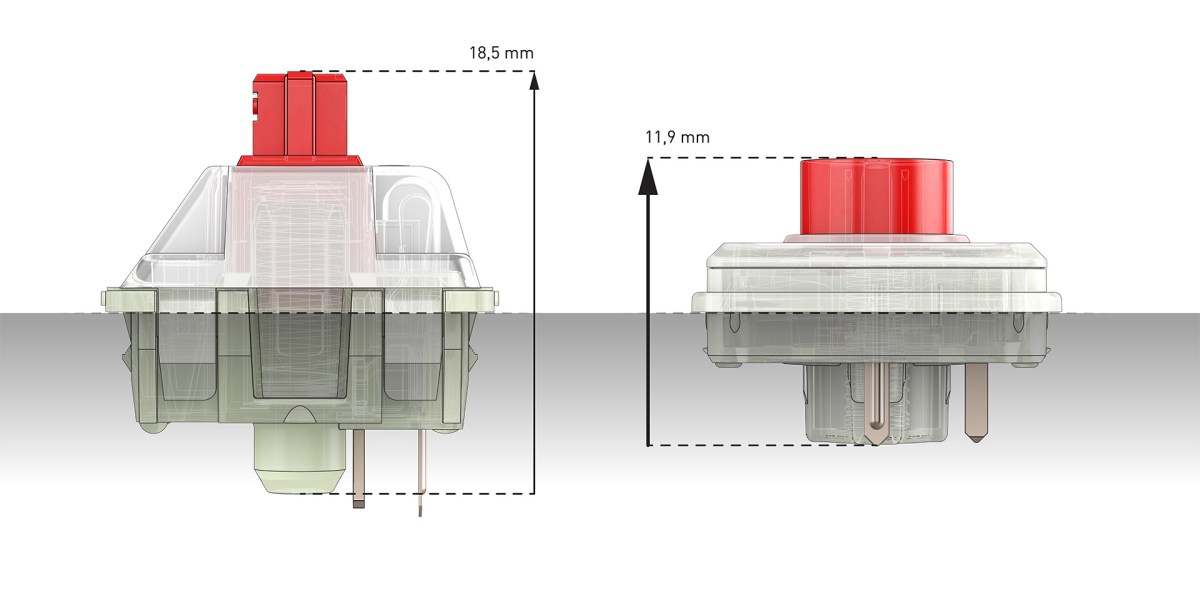 short travel mx switches