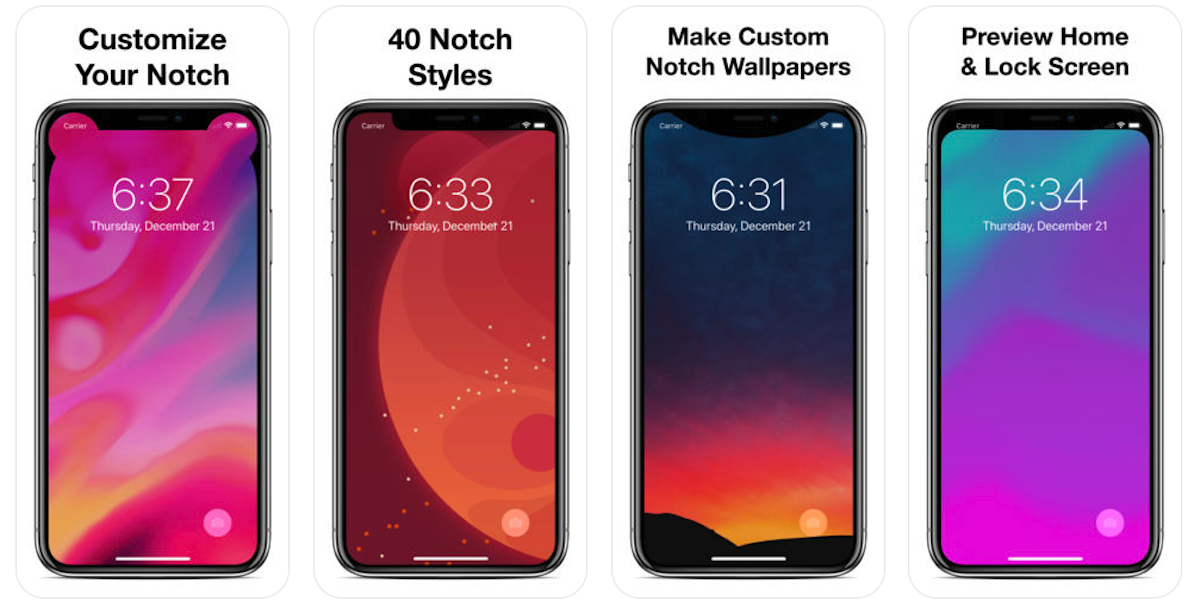 Create your own iPhone X-style Custom Notch for FREE w/ this app (Reg. $1)