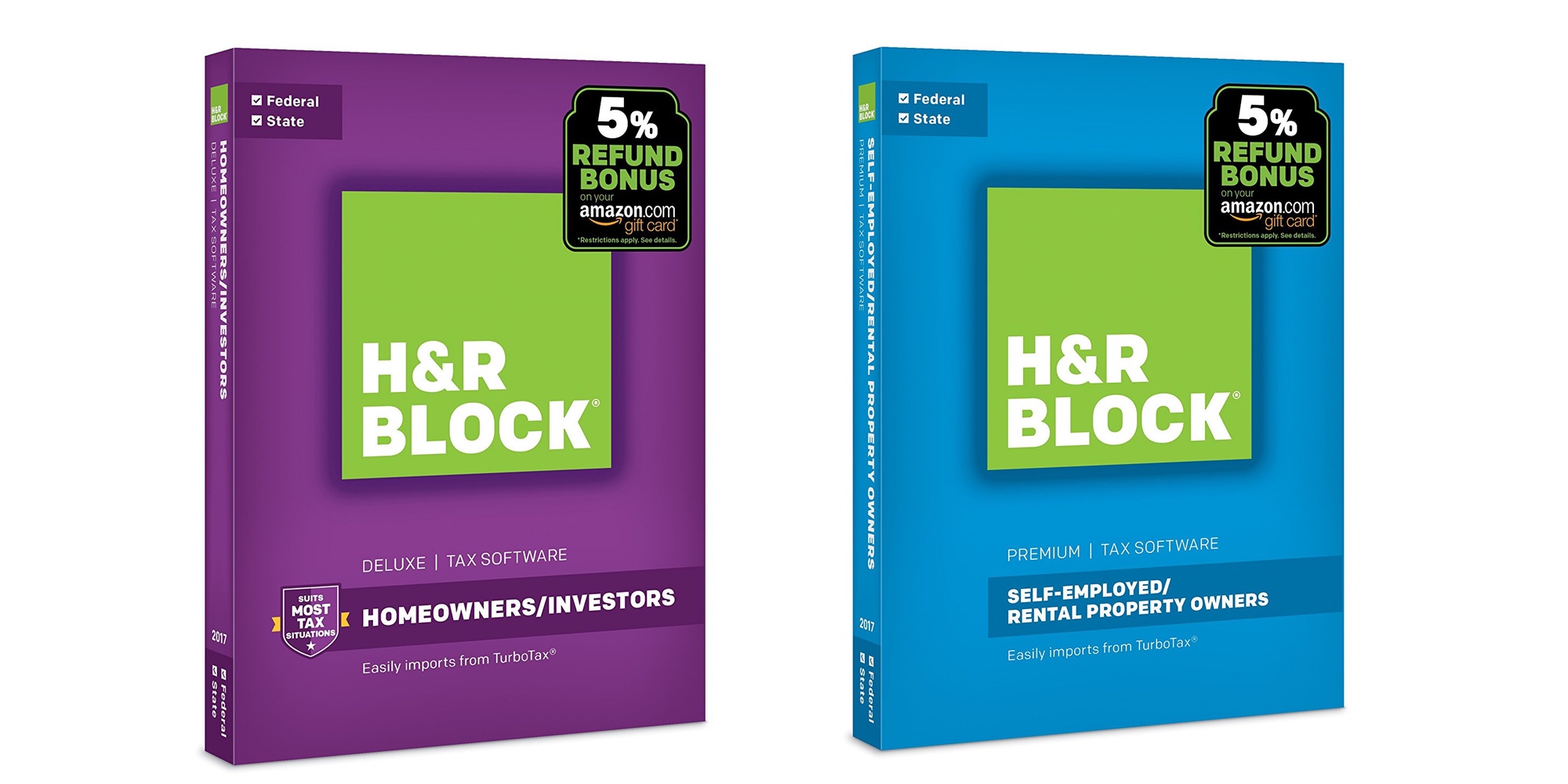 Today only, Amazon offers 50% off H&R Block Tax Software Packages from $14