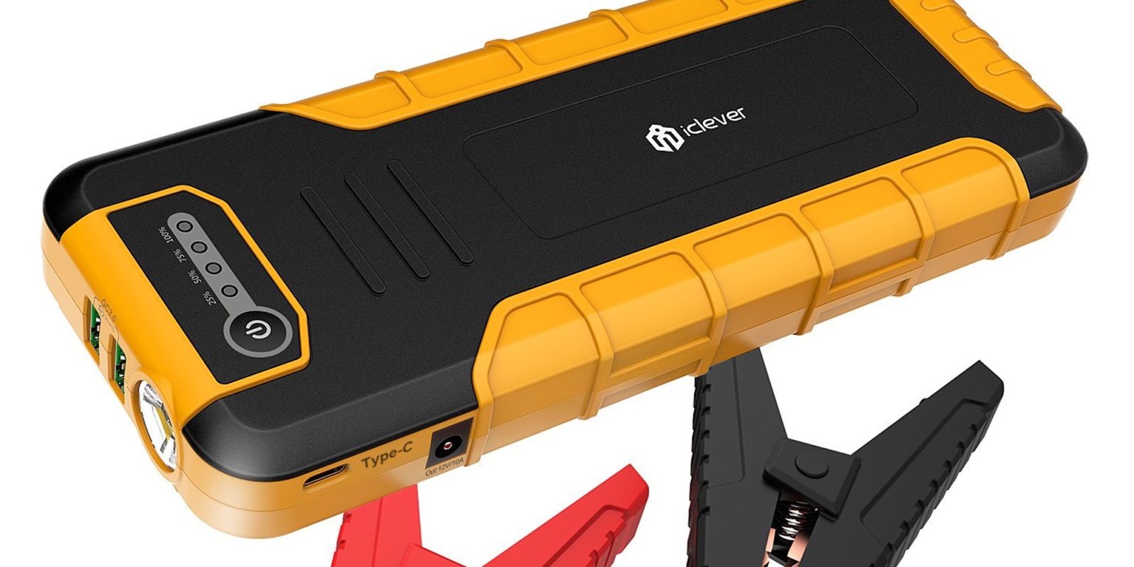 iClever 800A Peak 20000mAh Car Jump Starter with USBC PD for 72 (Reg