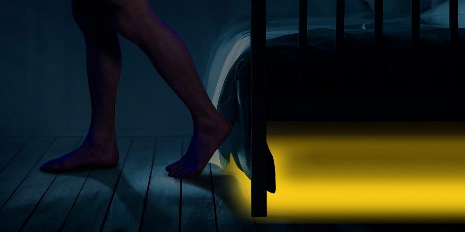 Light under your bed w/ these motion-activated LEDs over ...