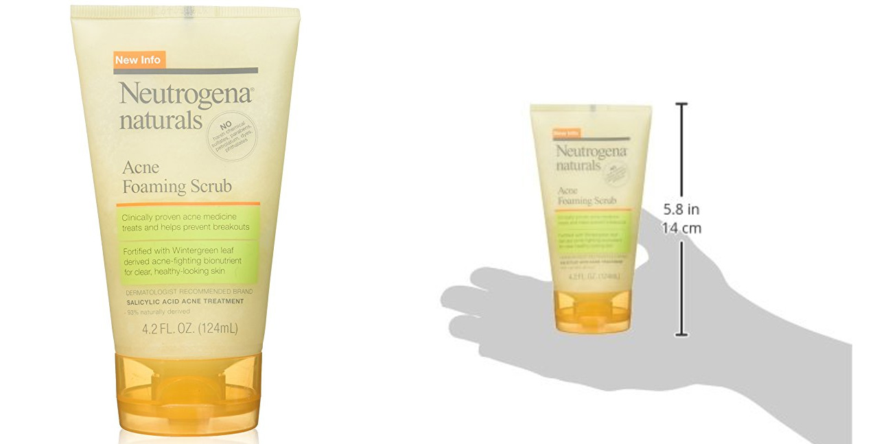 Get glowing skin for 2018 w/ Neutrogena's Naturals Acne Face Wash Scrub