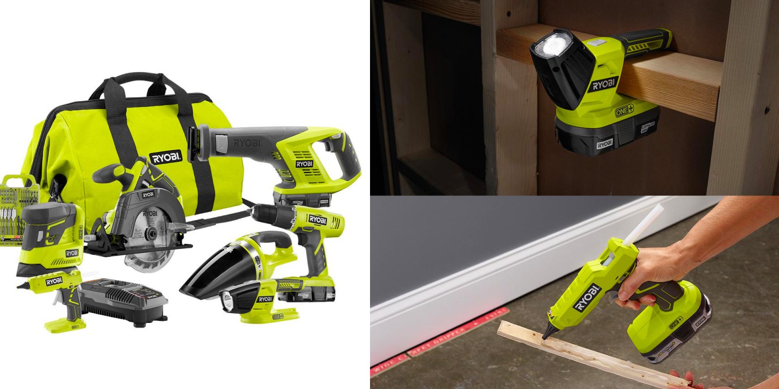 Ryobi's 18Volt ONE+ 7tool set w/ 2 batteries drops to 159 shipped