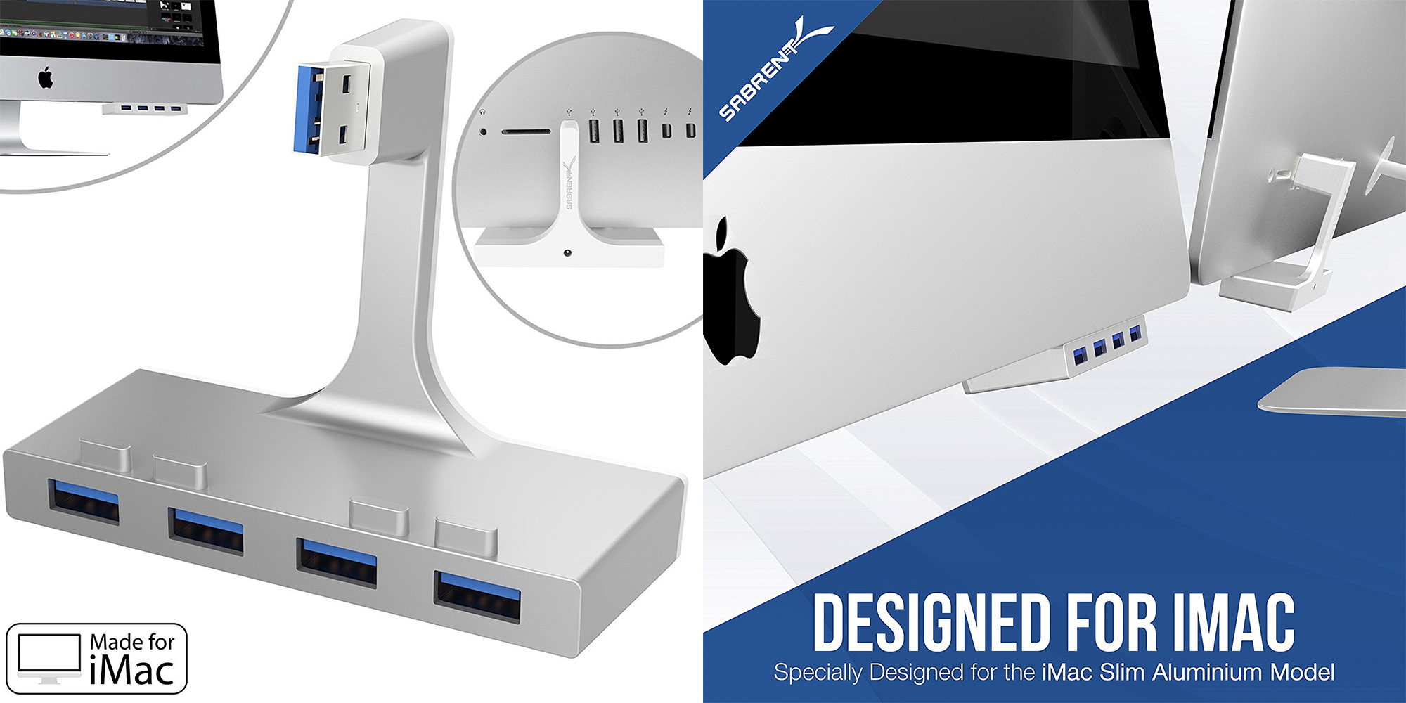 Add multiple USB 3.0 ports to your iMac w/ Sabrent's 19.50 hub 9to5Toys