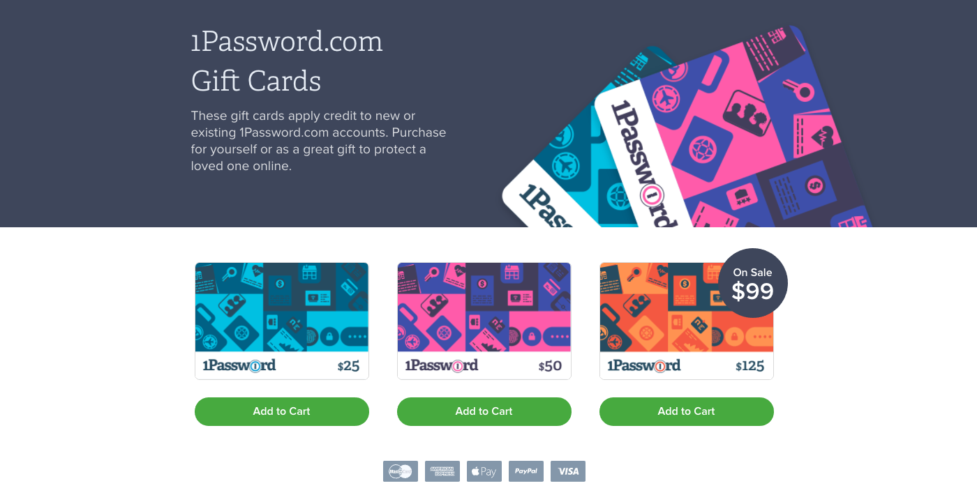 Free money! Up to 20 off gift cards from 1Password, Wayfair, Domino's