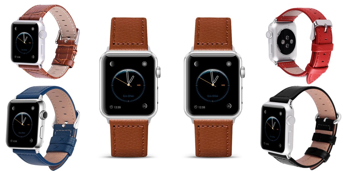 Pick up a new leather Apple Watch band in various colors for $5.50 at ...