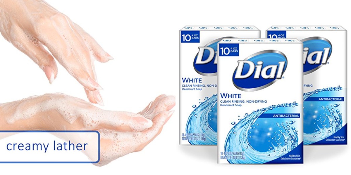 Dial Antibacterial Bar Soap 30-pack in various scents for ...