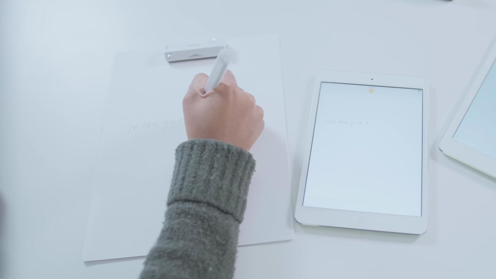 eBeam is a new type of smart pen that digitizes what you write without