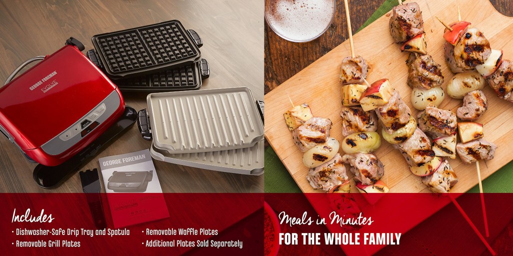 Foreman Evolve Grill System/Waffle Maker hits Amazon low at 59