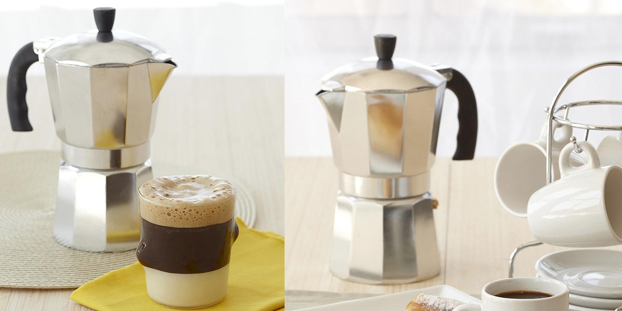 Make espresso on your stove w/ this 6cup stovetop brewer for just 5
