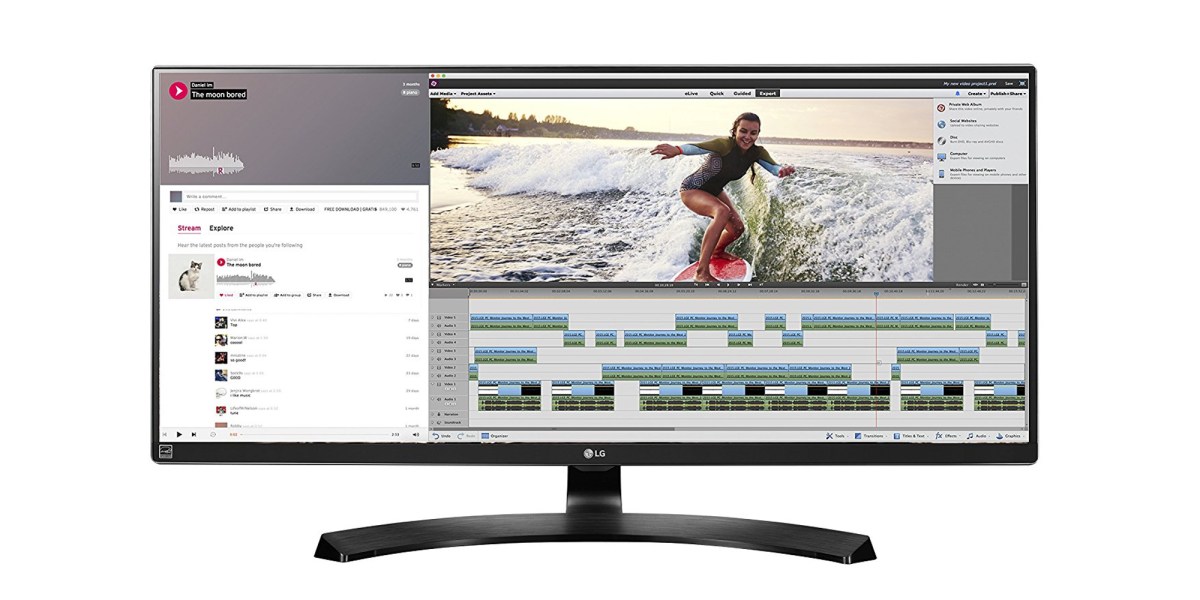 LG's 34-inch UltraWide Monitor w/ built-in USB 3.0 hub falls to $478 ...