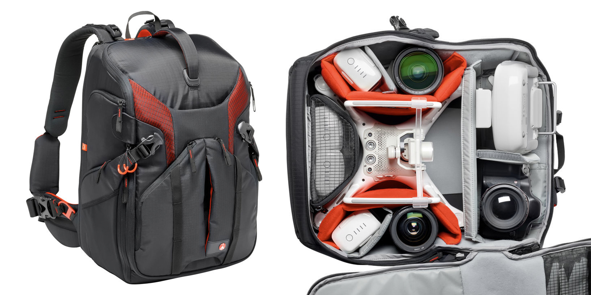 Manfrotto's Pro Backpack holds your DJI Drone or DSLR camera for 136