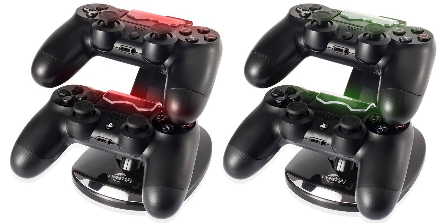 two ps4 controllers