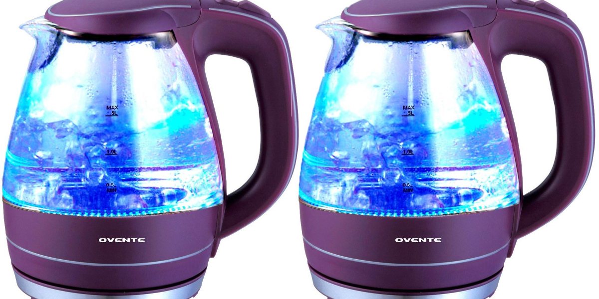 Electric Glass Kettle,Borosilicate Glass,Extra Long Cord,Dry-Boil Protection