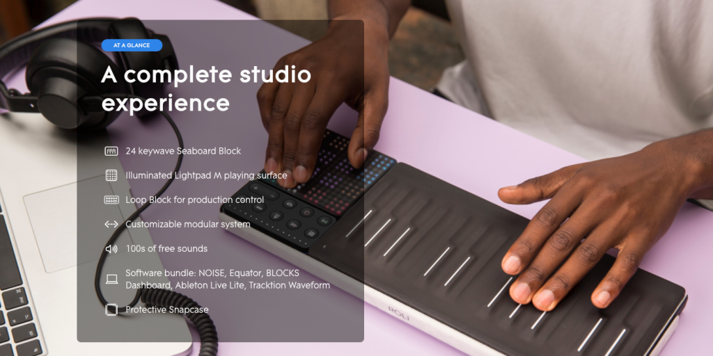 ROLI Seaboard Block bundle w/ Lightpad, Loop Block, more: $600 ($750+ value)