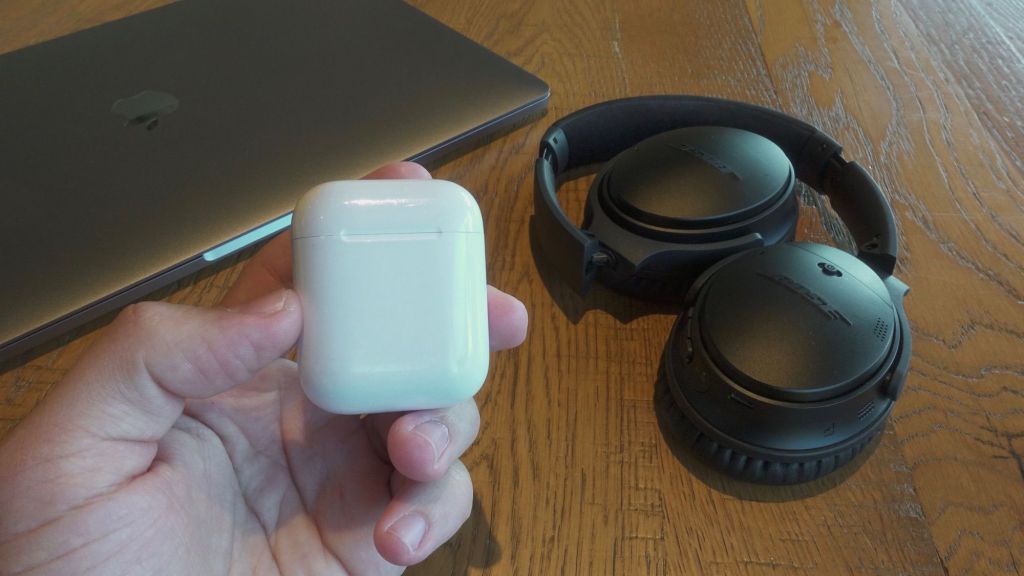 AirPods and Bose QC 35 II