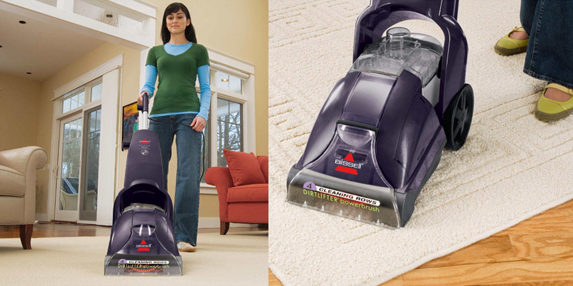 Clean your home w/ BISSELL's PowerLifter Carpet Cleaner & Shampooer